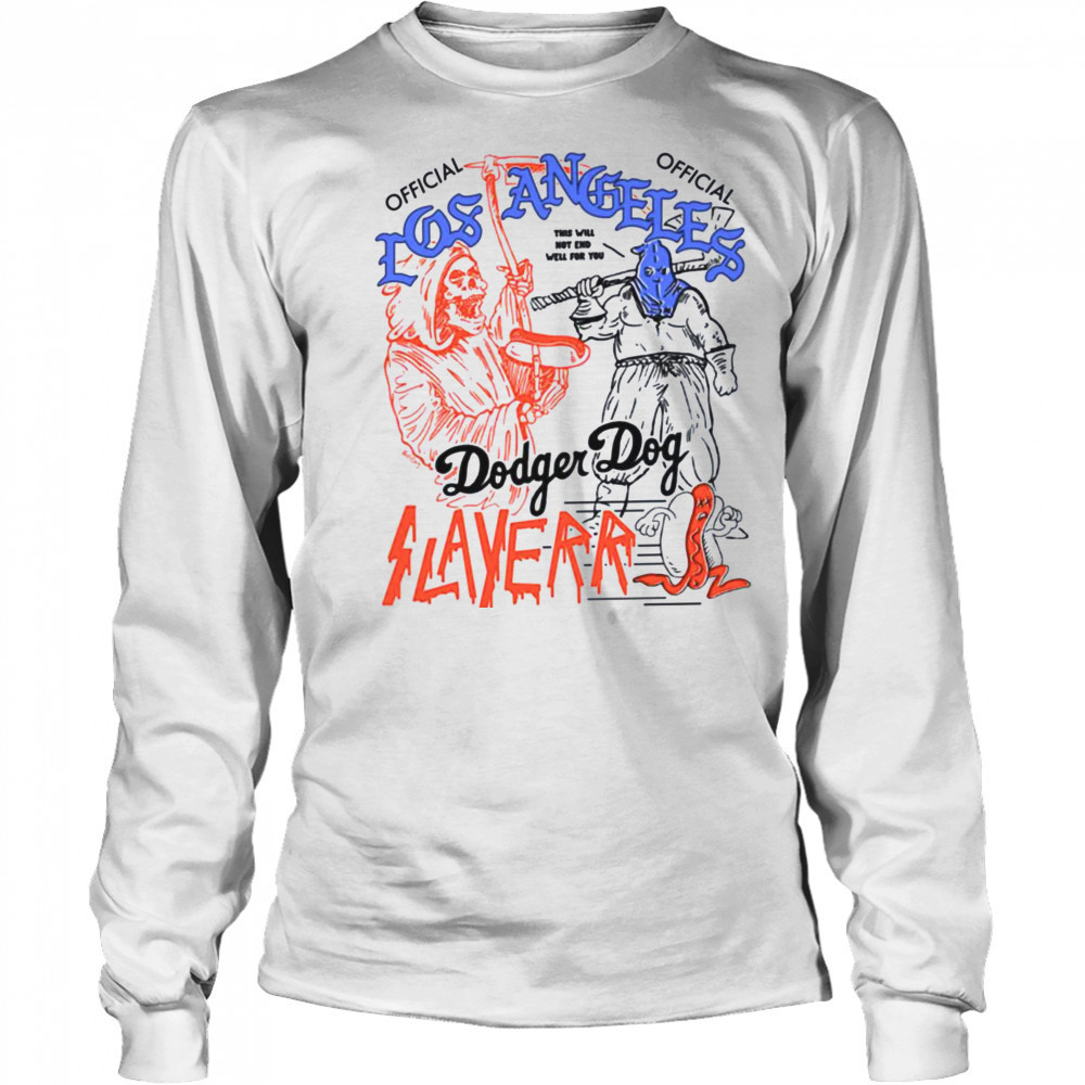 Los Angeles Dodger Dog Flavour T-shirt Long Sleeved