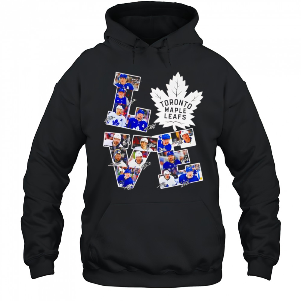 Love Toronto Maple Leafs signature shirt Hoodie
