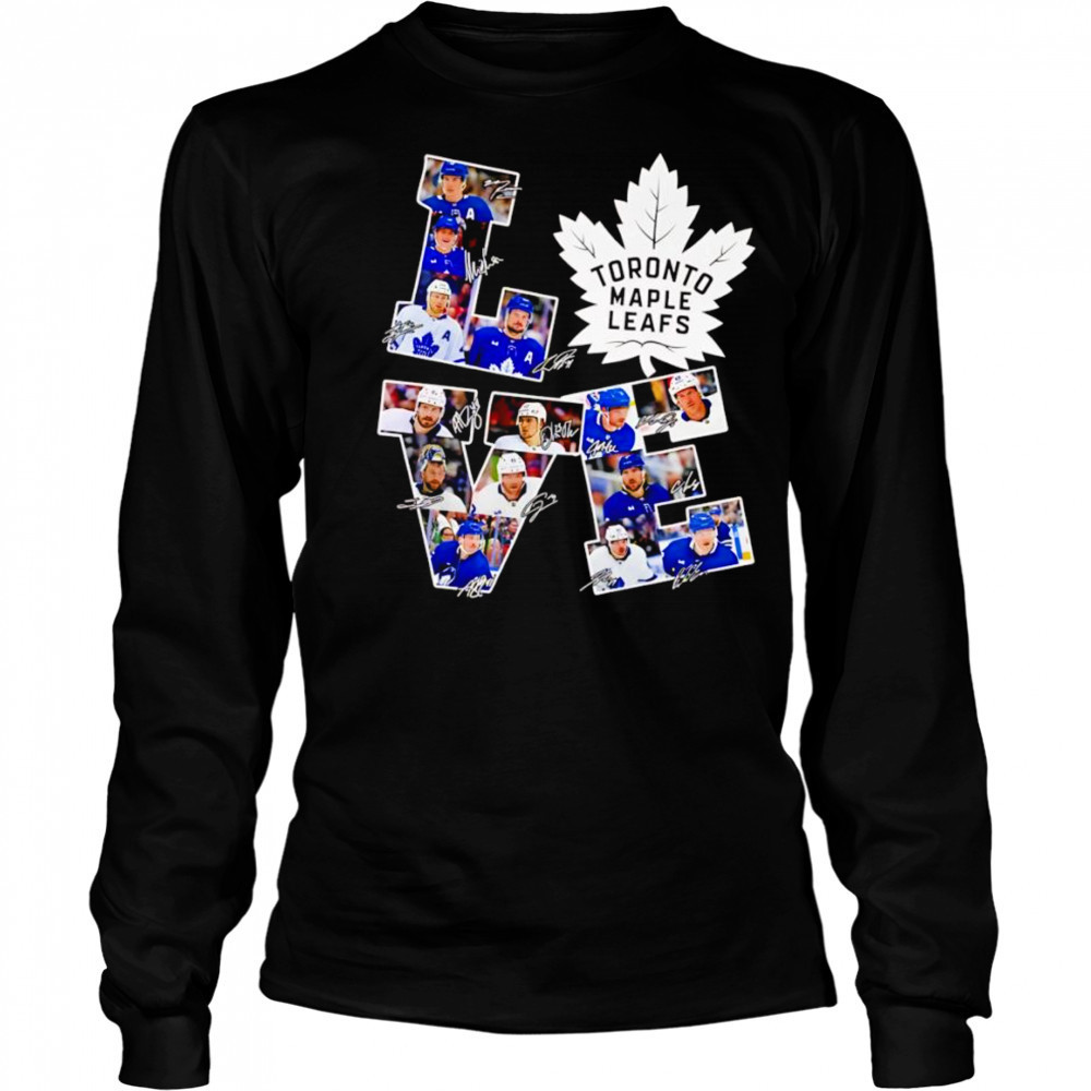 Love Toronto Maple Leafs signature shirt Long Sleeved
