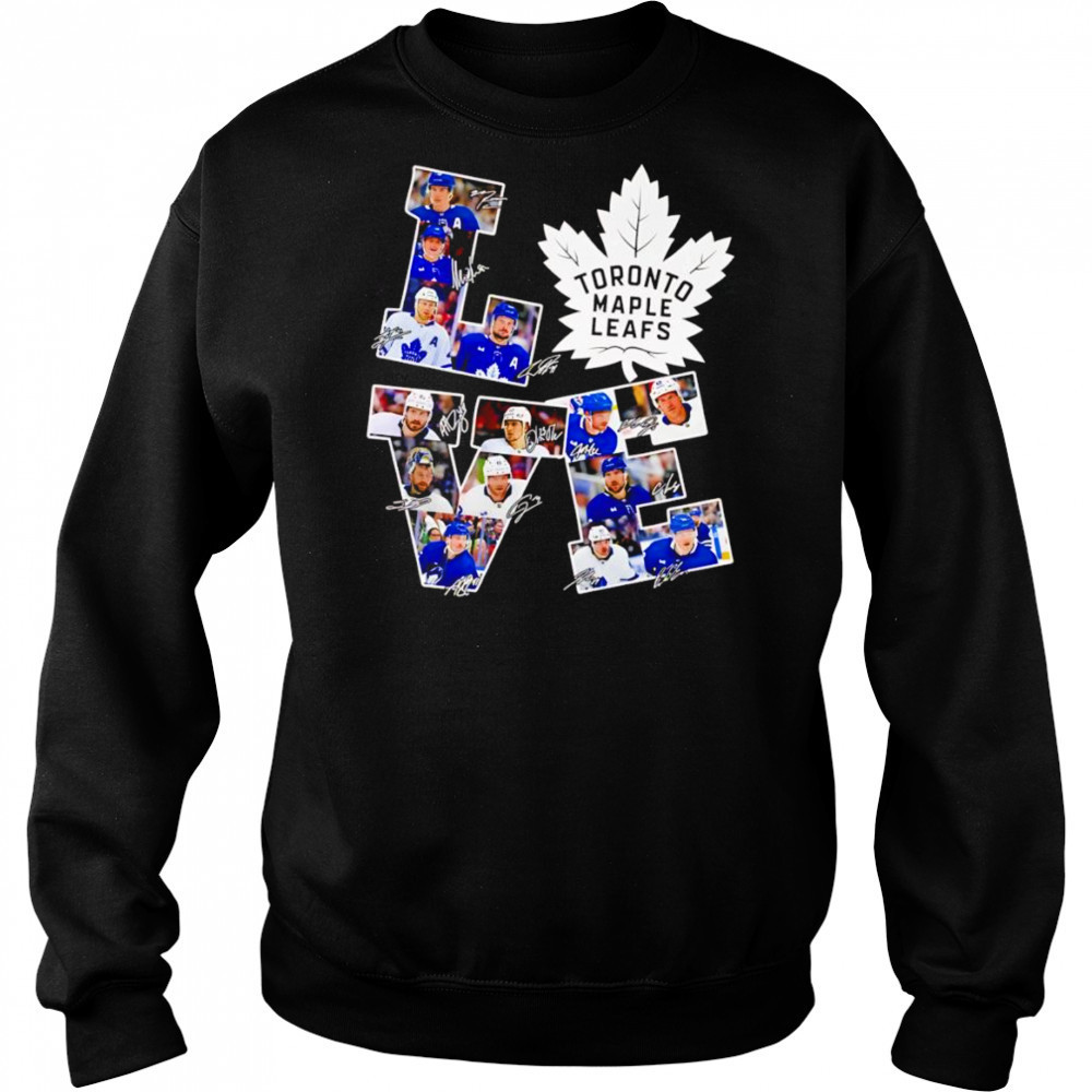 Love Toronto Maple Leafs signature shirt Hoodie