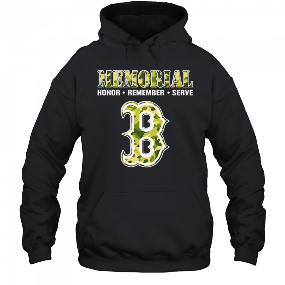 Memorial honor remember serve Boston Red Sox shirt Hoodie