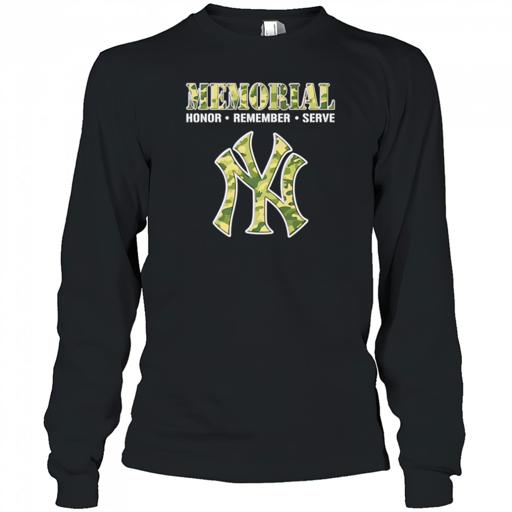 Memorial honor remember serve New York Yankees shirt Long Sleeved