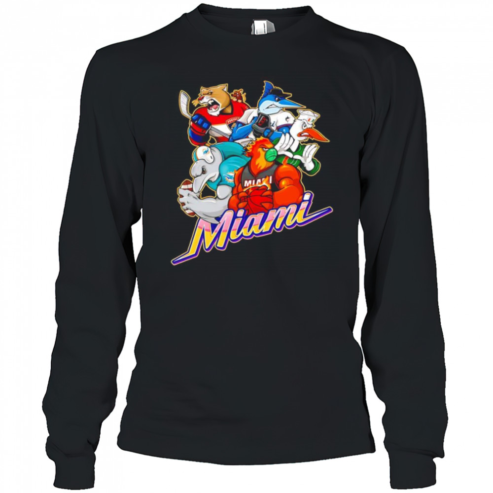 Miami sports mascot shirt Long Sleeved