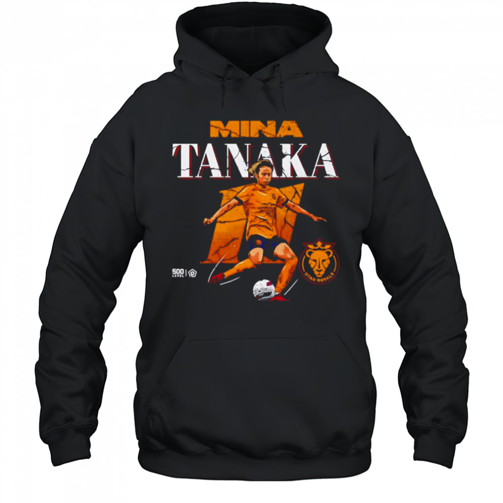 Mina Tanaka Utah Royals cracked number shirt Hoodie