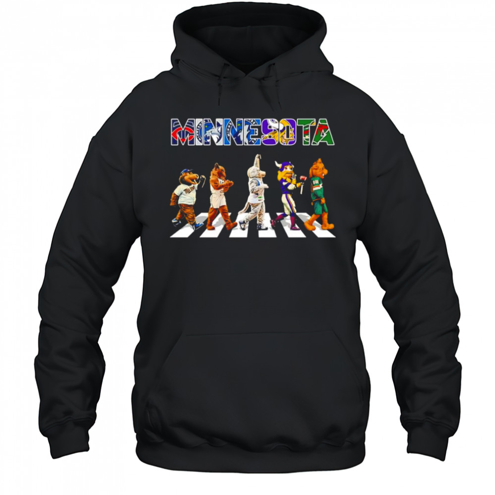 Minnesota sports mascots Abbey Road shirt Hoodie