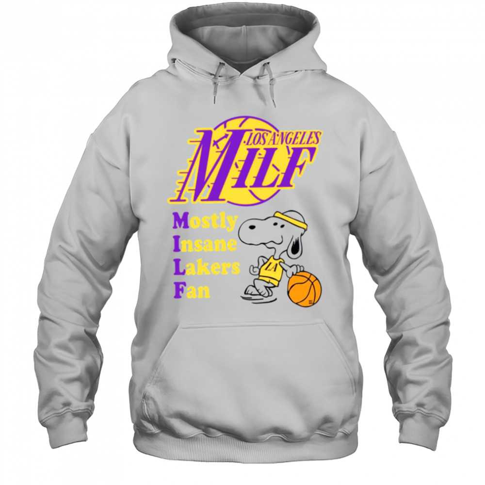 Mostly Insane Lakers Fan T shirt Hoodie
