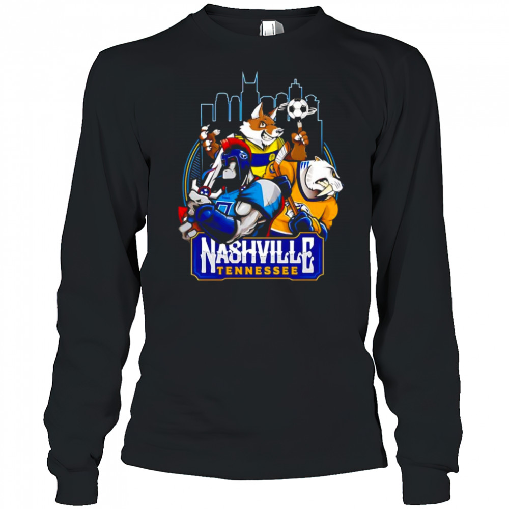 Nashville Tennessee sports mascot shirt Long Sleeved