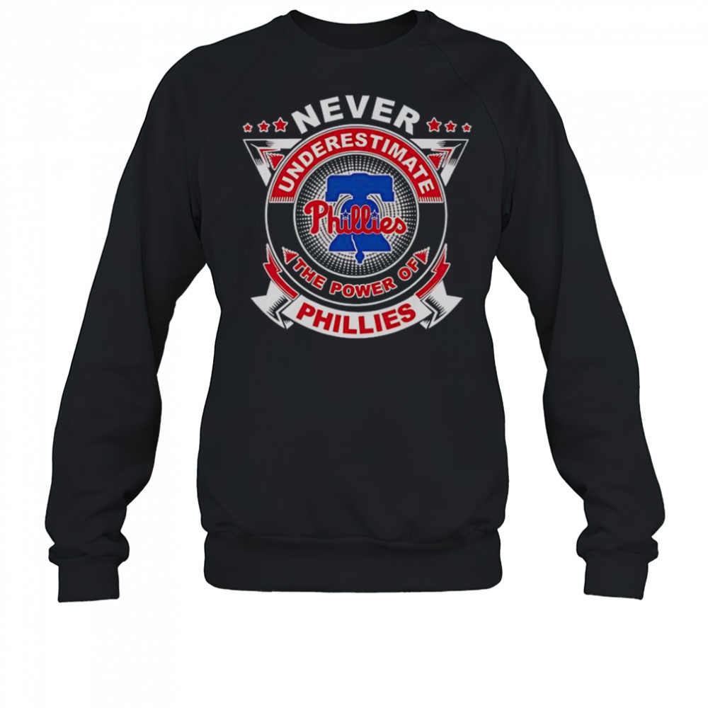Never Underestimate The Power Of Phillies T-Shirt Sweatshirt