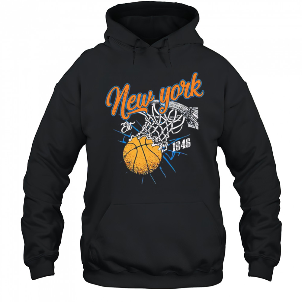 New York Basketball Vintage Est 1946 retro shirt Hoodie