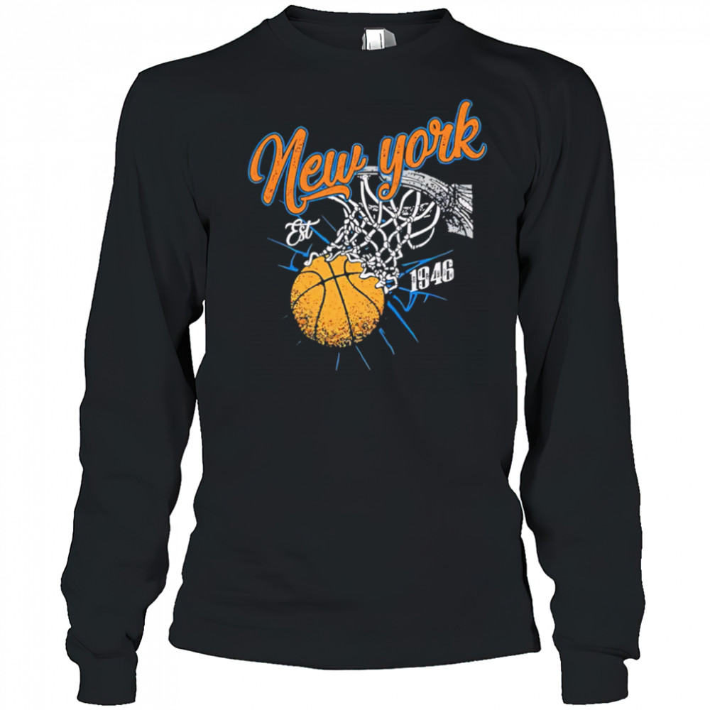 New York Basketball Vintage Est 1946 retro shirt Long Sleeved