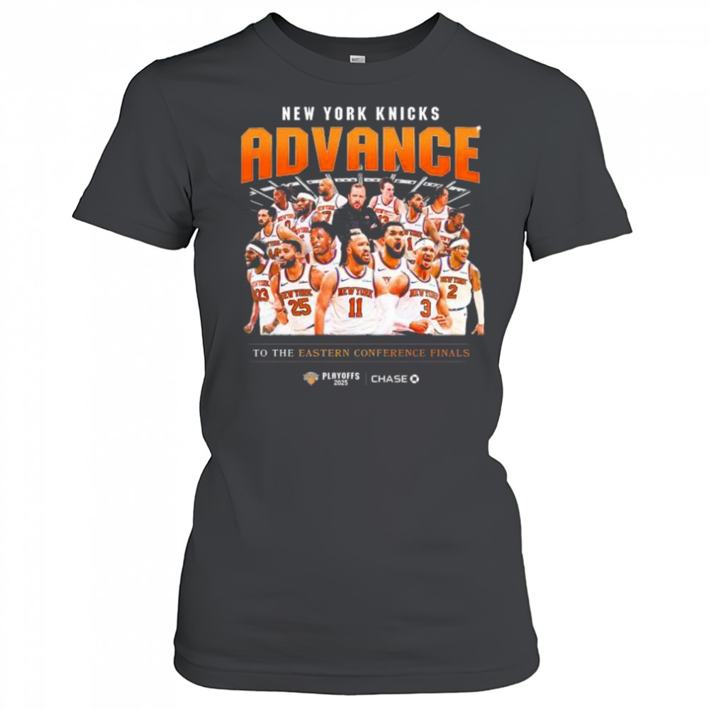 New York Knicks Basketball Advance To The Eastern Conference Final Playoffs 2025 t-shirt Women's T-shirt