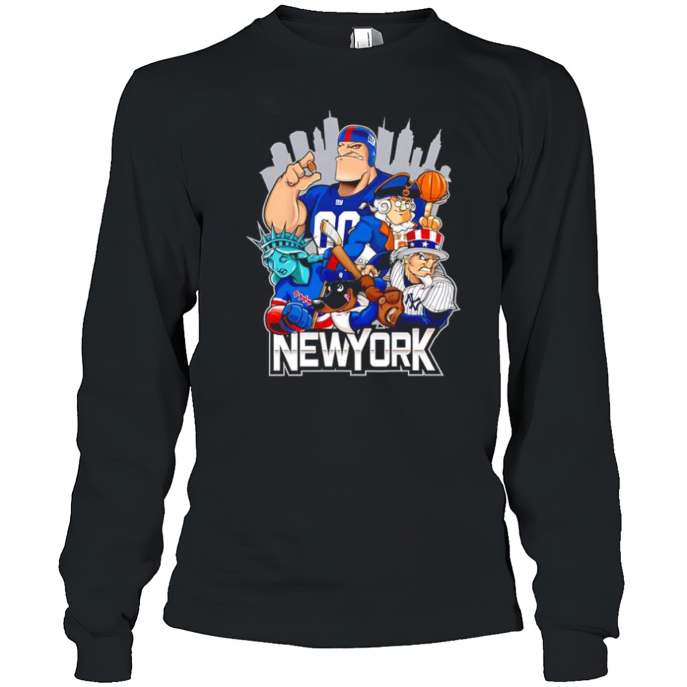New York sports mascots shirt Long Sleeved
