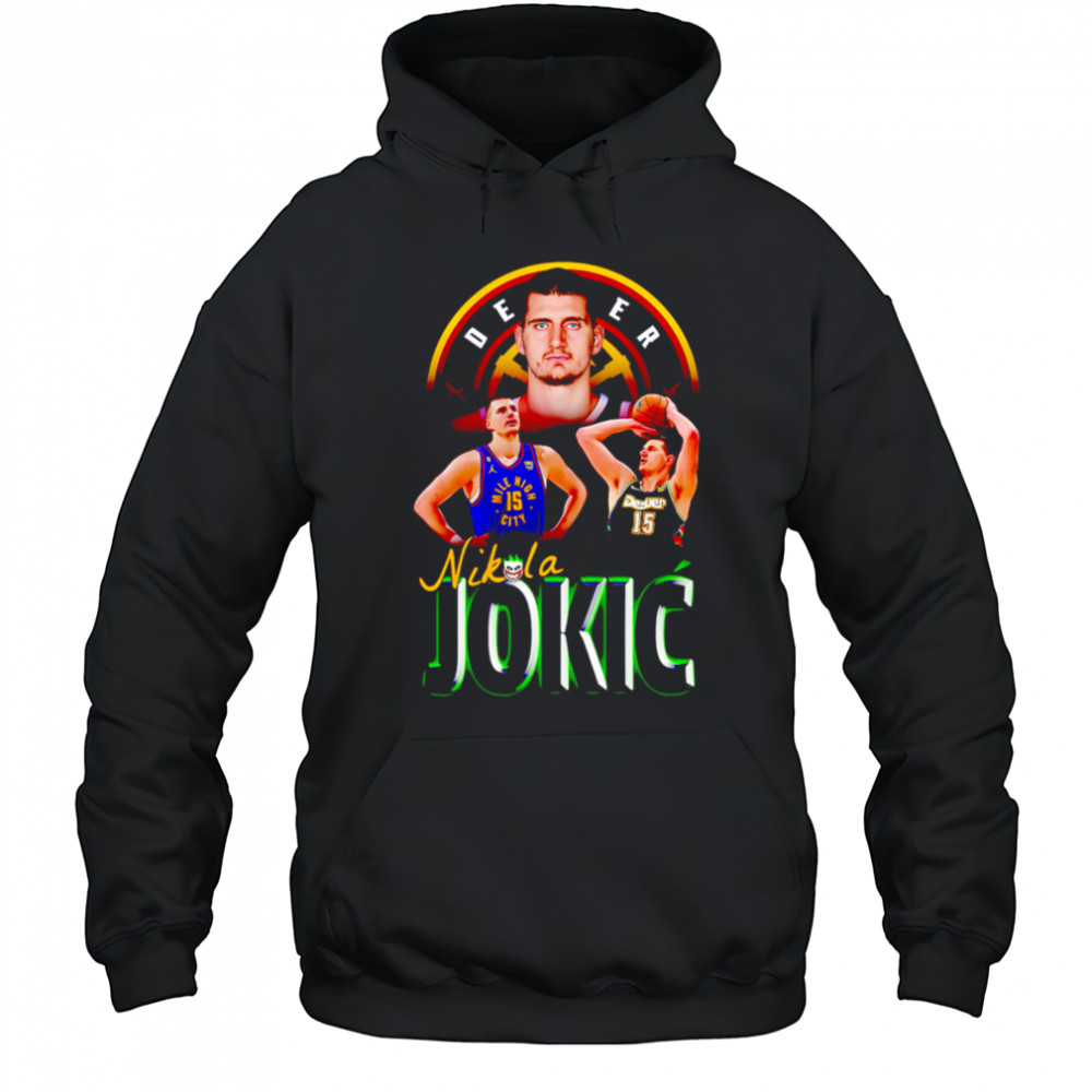 Nikola Jokic Denver Nuggets Vintage Bootleg Basketball shirt Hoodie
