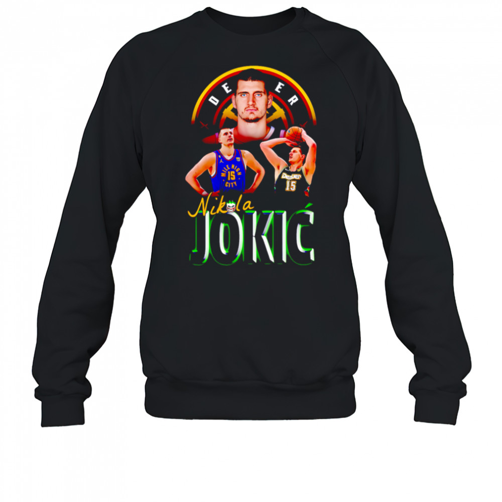 Nikola Jokic Denver Nuggets Vintage Bootleg Basketball shirt Sweatshirt