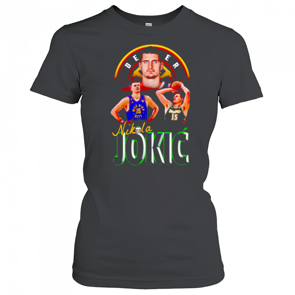 Nikola Jokic Denver Nuggets Vintage Bootleg Basketball shirt Women's T-shirt