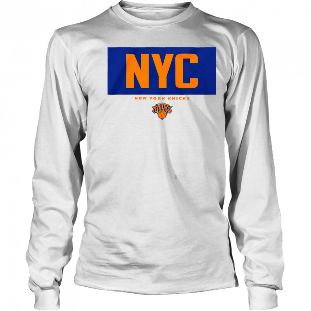 NYC New York Knicks NBA Basketball logo shirt Long Sleeved