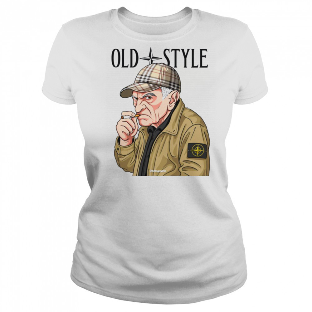 Old Style Man with Cap Graphic T Shirt Women's T-shirt