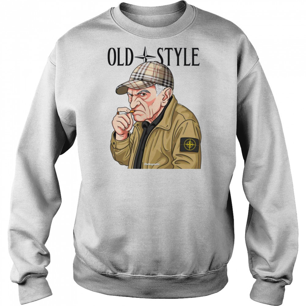 Old Style Man with Cap Graphic T Shirt Hoodie