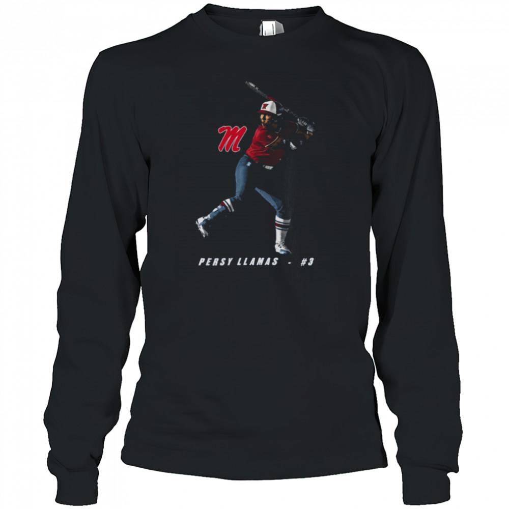 Ole Miss Rebels Persy Llamas #3 T Shirt Long Sleeved