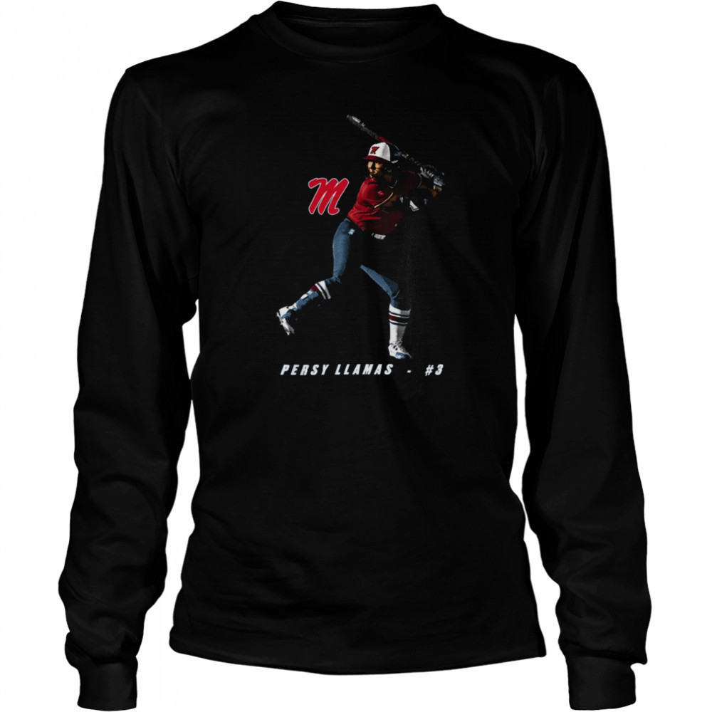 Ole Miss Rebels Persy Llamas #3 T Shirt Long Sleeved