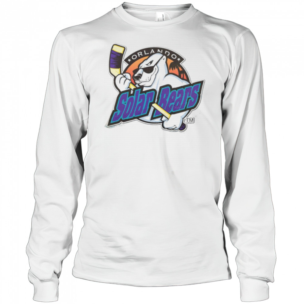 Orlando Solar Bears Hockey Team T Shirt Long Sleeved