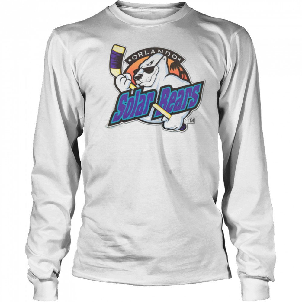 Orlando Solar Bears Hockey Team T Shirt Long Sleeved