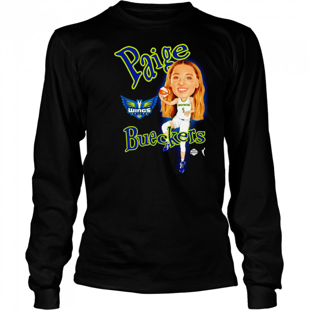 Paige Bueckers 2025 WNBA Draft Dallas Wings cartoon shirt Long Sleeved