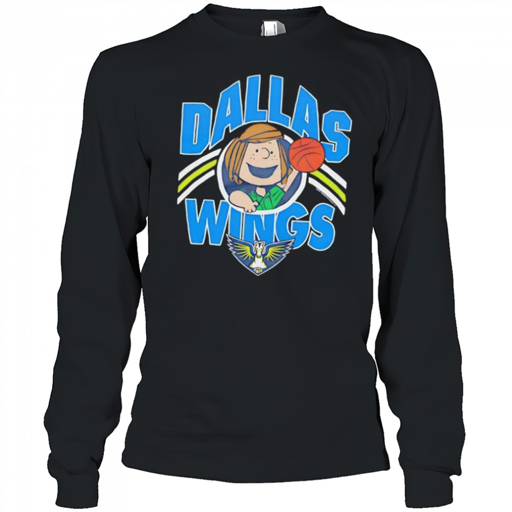 Peanuts Peppermint Patty x Dallas Wings shirt Long Sleeved
