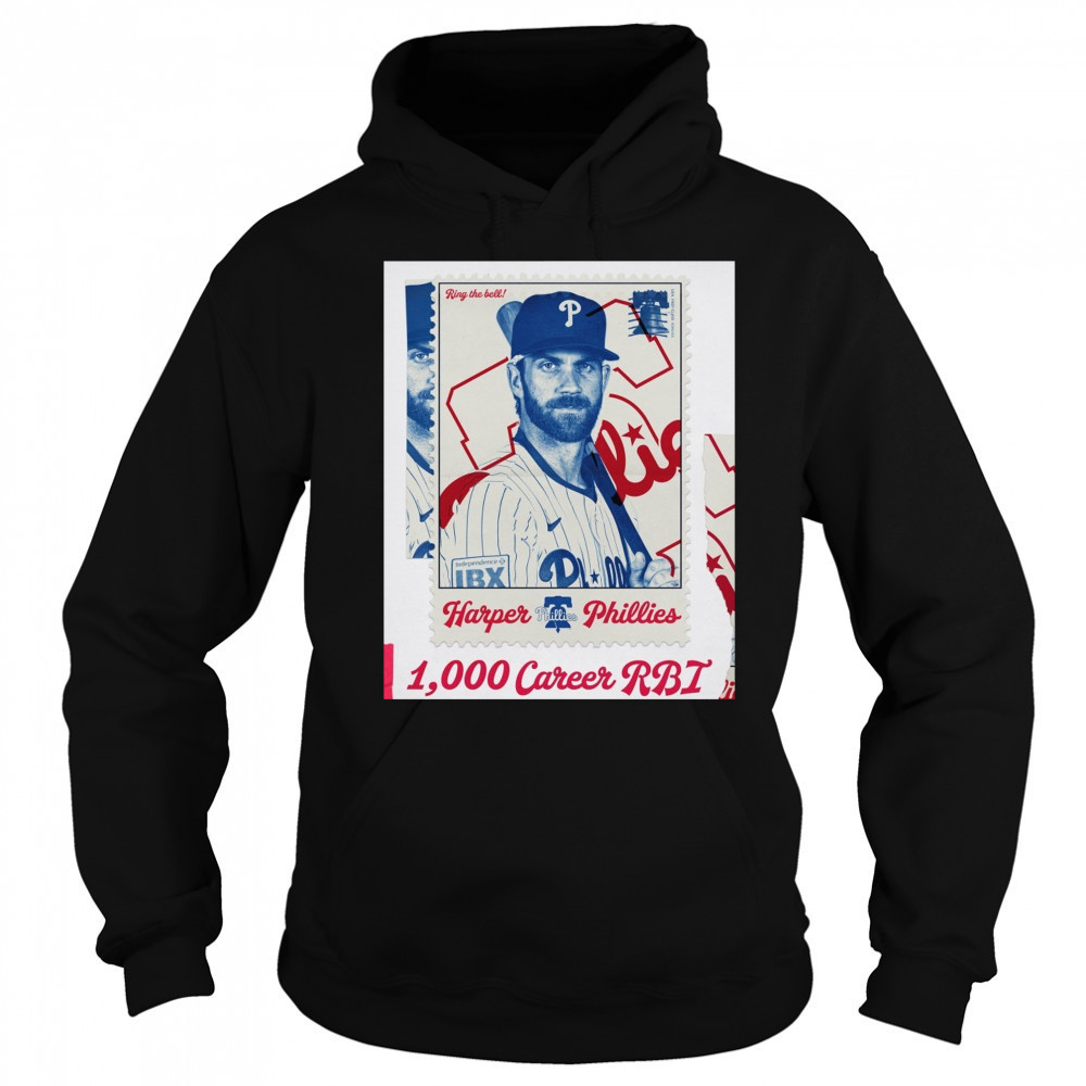 Philadelphia Phillies Bryce Harper Career RBI No. 1,000 Ring The Bell Poster t-shirt Sweatshirt