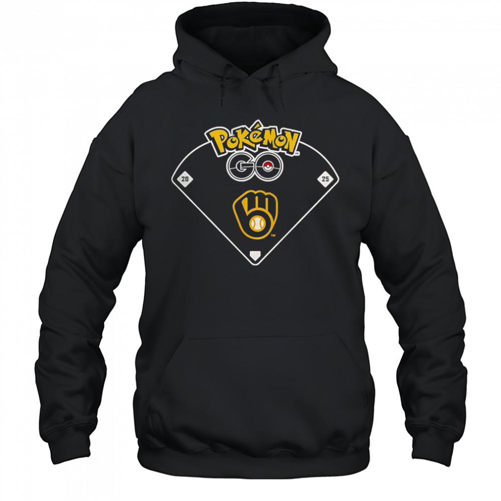 Pokemon Go MLB Milwaukee Brewers T-Shirt Hoodie