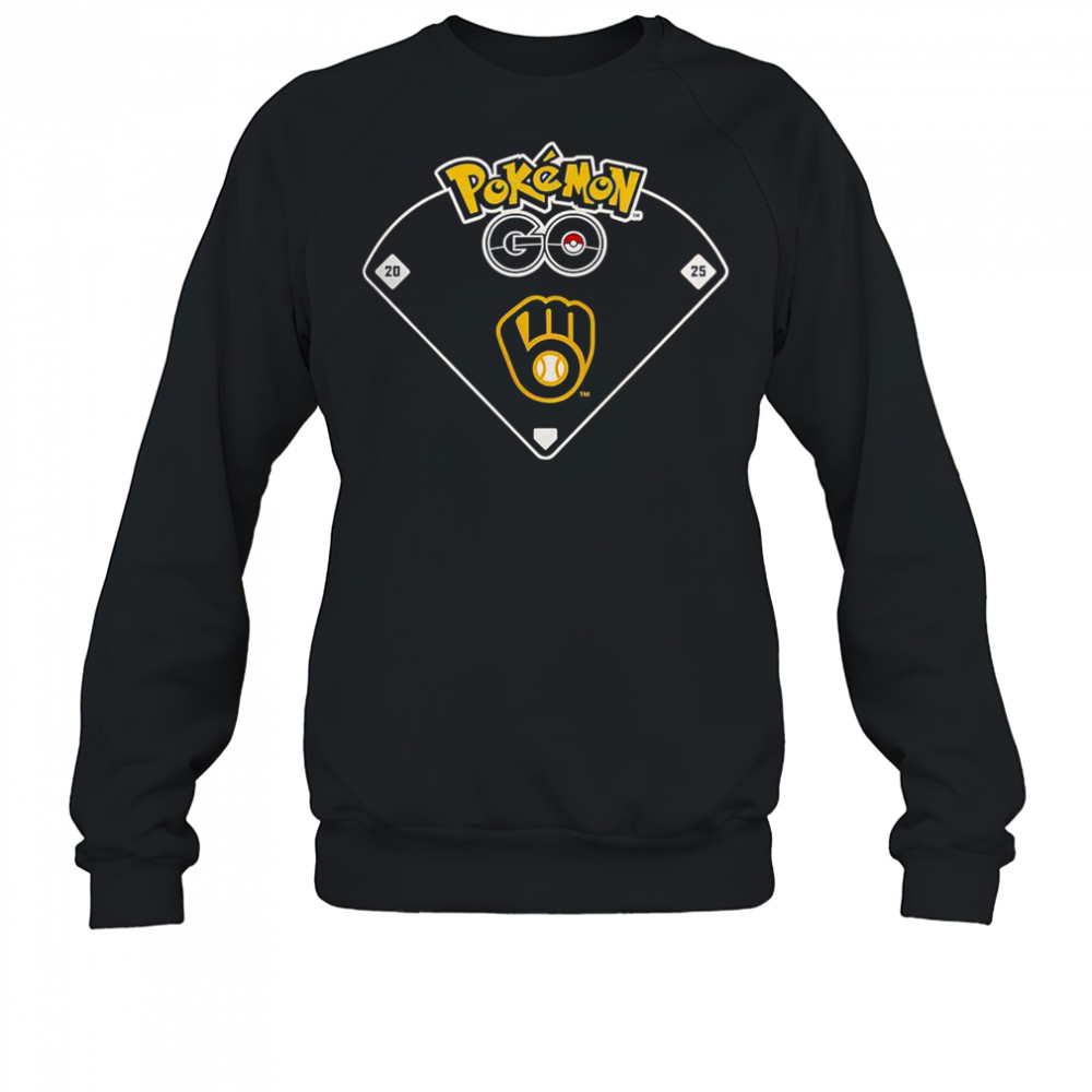 Pokemon Go MLB Milwaukee Brewers T-Shirt Sweatshirt