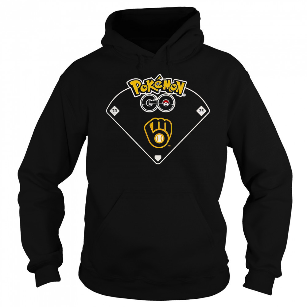 Pokemon Go MLB Milwaukee Brewers T-Shirt Sweatshirt