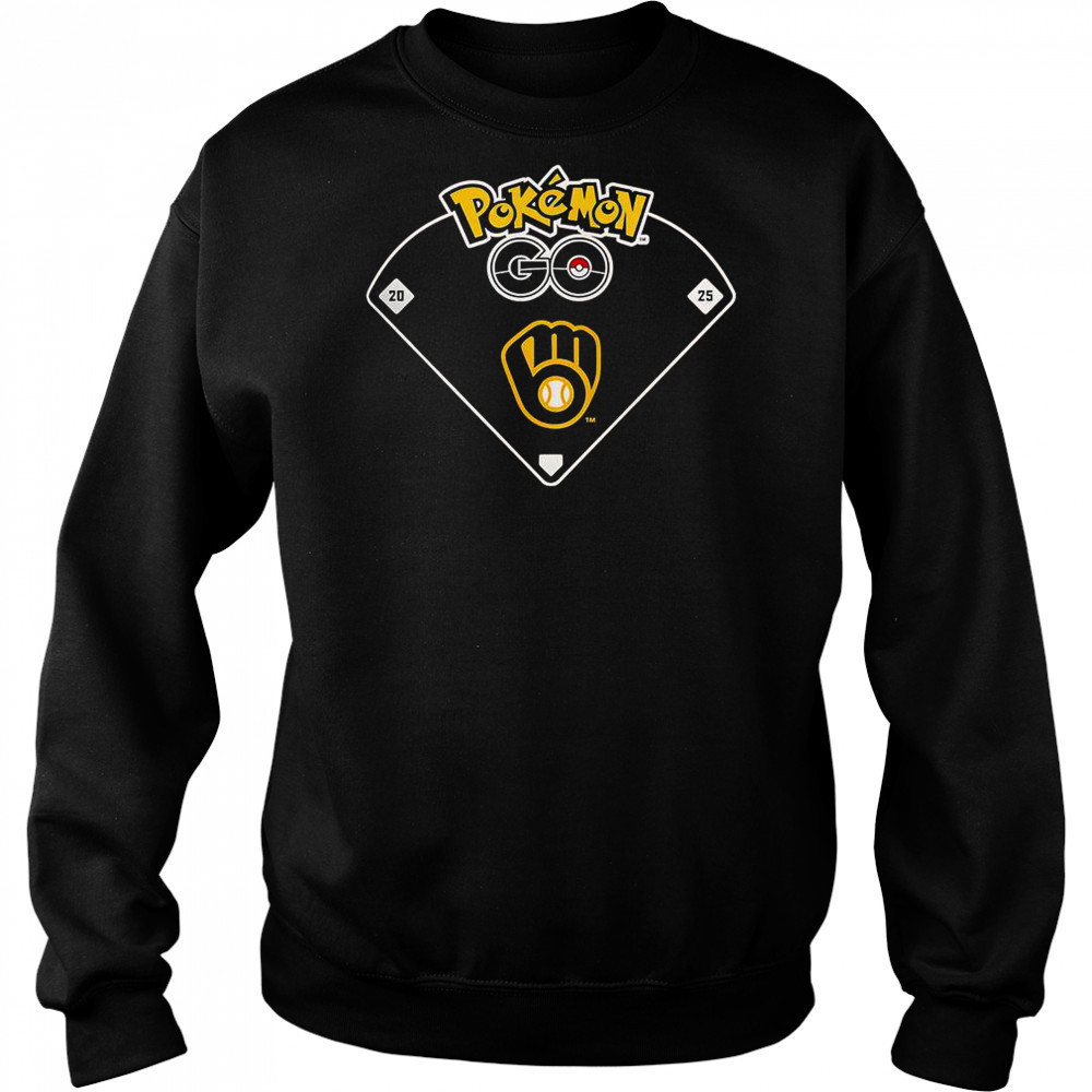 Pokemon Go MLB Milwaukee Brewers T-Shirt Hoodie