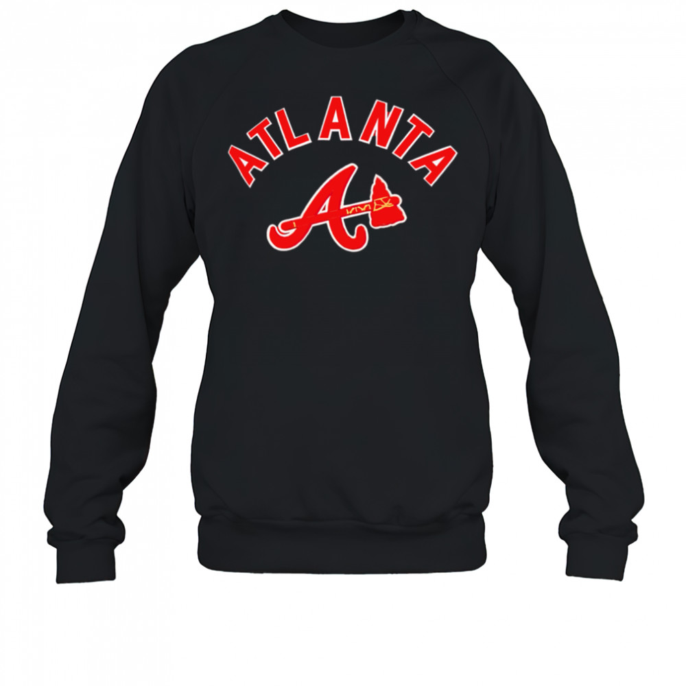Pro Standard Atlanta Braves Red Bristle shirt Sweatshirt