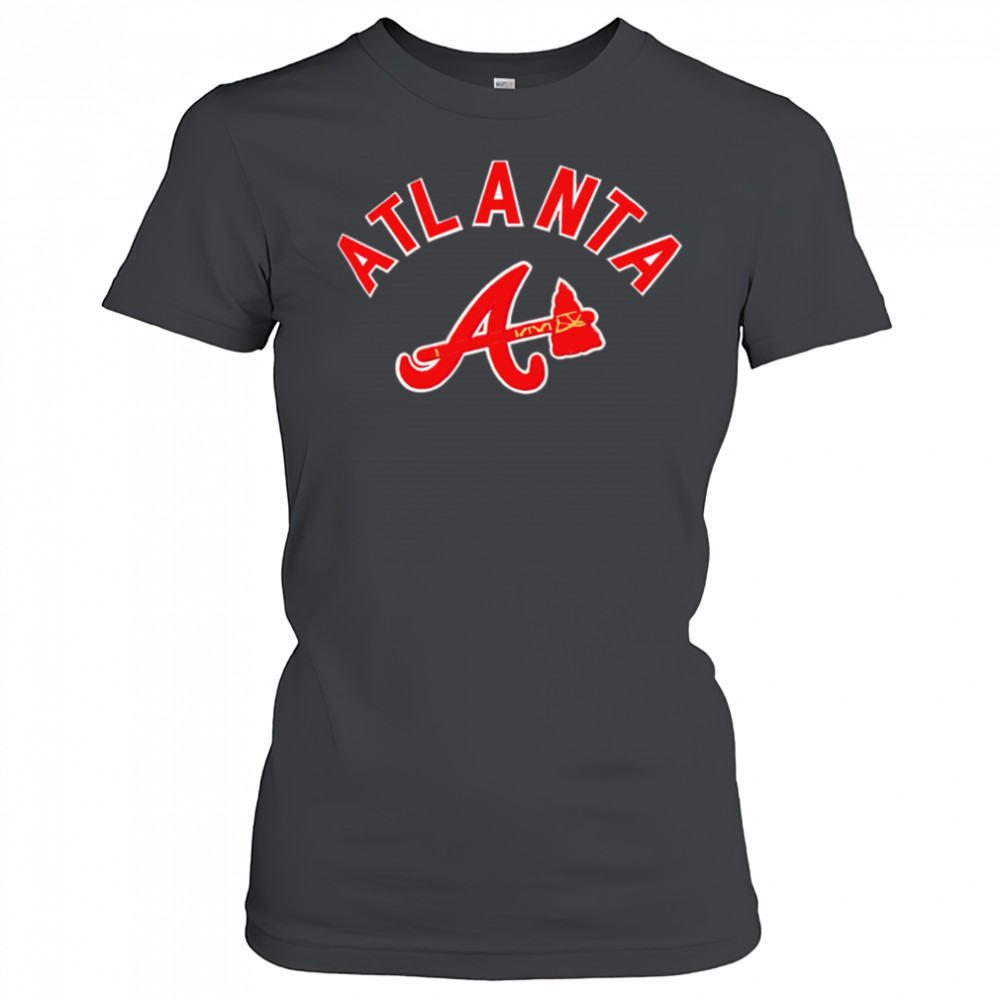 Pro Standard Atlanta Braves Red Bristle shirt Women's T-shirt