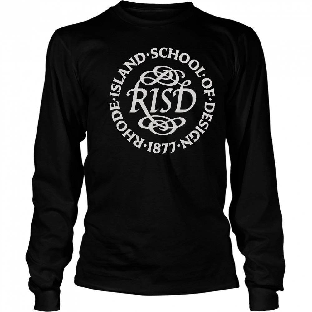 Rhode Island School Of Design 1877 Blue 84 Medallion T-Shirt Long Sleeved