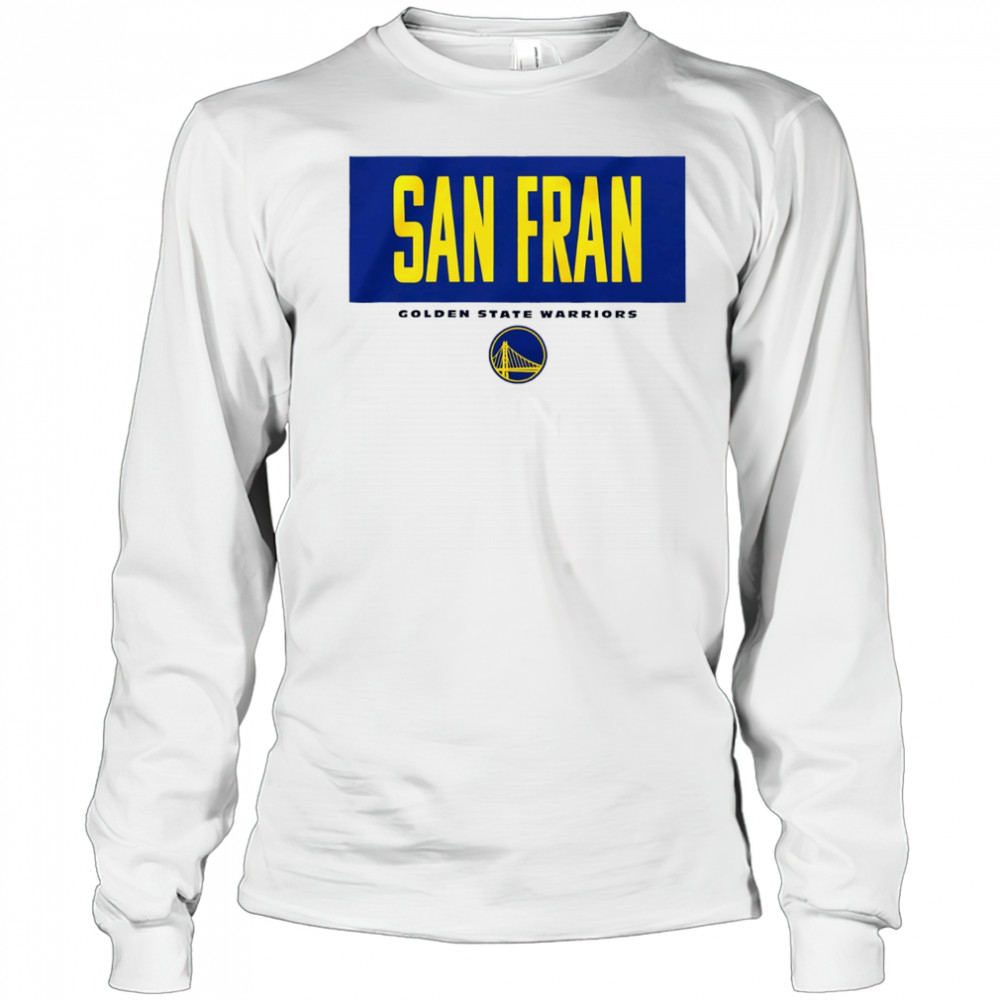 San Fran Golden State Warriors NBA Basketball logo shirt Long Sleeved