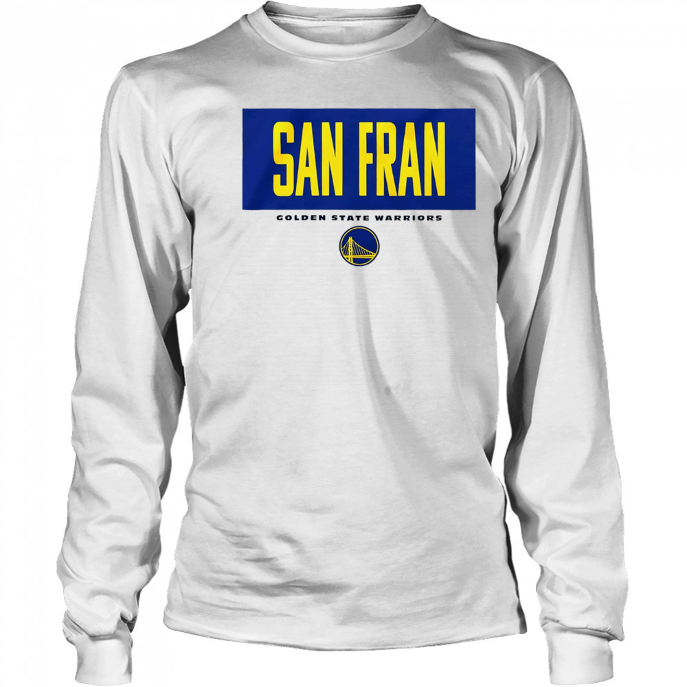 San Fran Golden State Warriors NBA Basketball logo shirt Long Sleeved