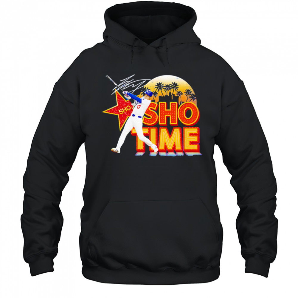 Shohei Ohtani Sho-time signature sunset shirt Hoodie
