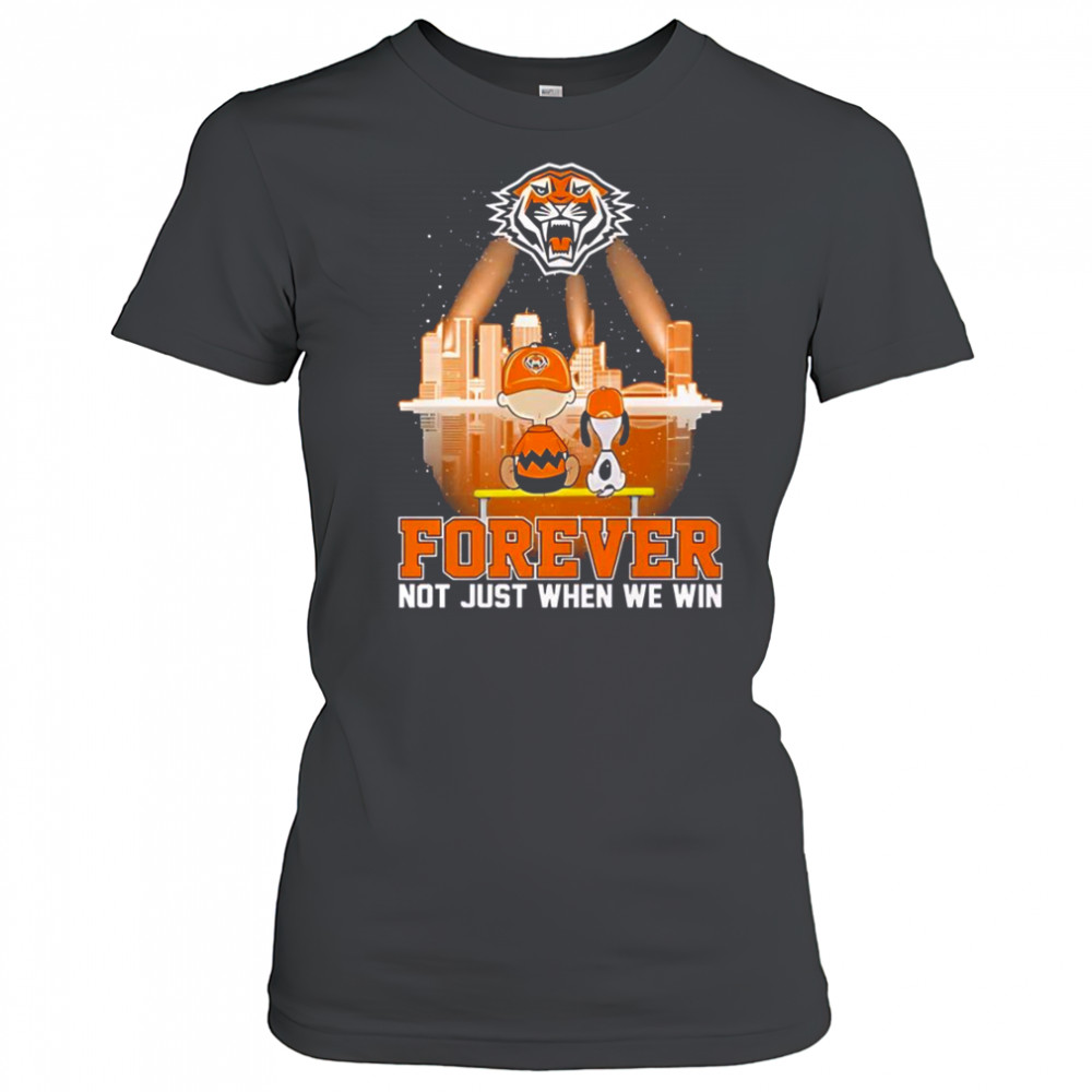 Snoopy And Charlie Brown Wests Tigers The Peanuts Forever Not Just When We Win T-Shirt Women's T-shirt