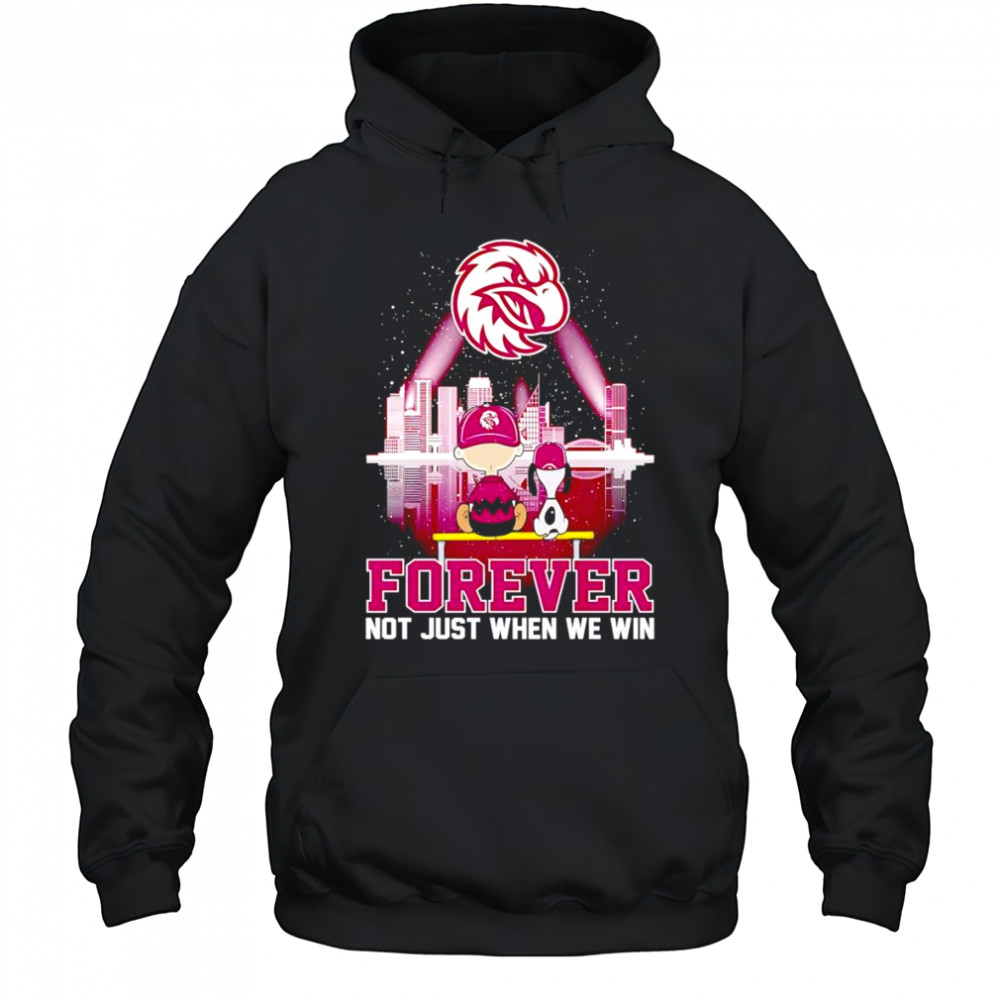 Snoopy and Charlie Manly Warringah Sea Eagles forever not just when we win shirt Hoodie