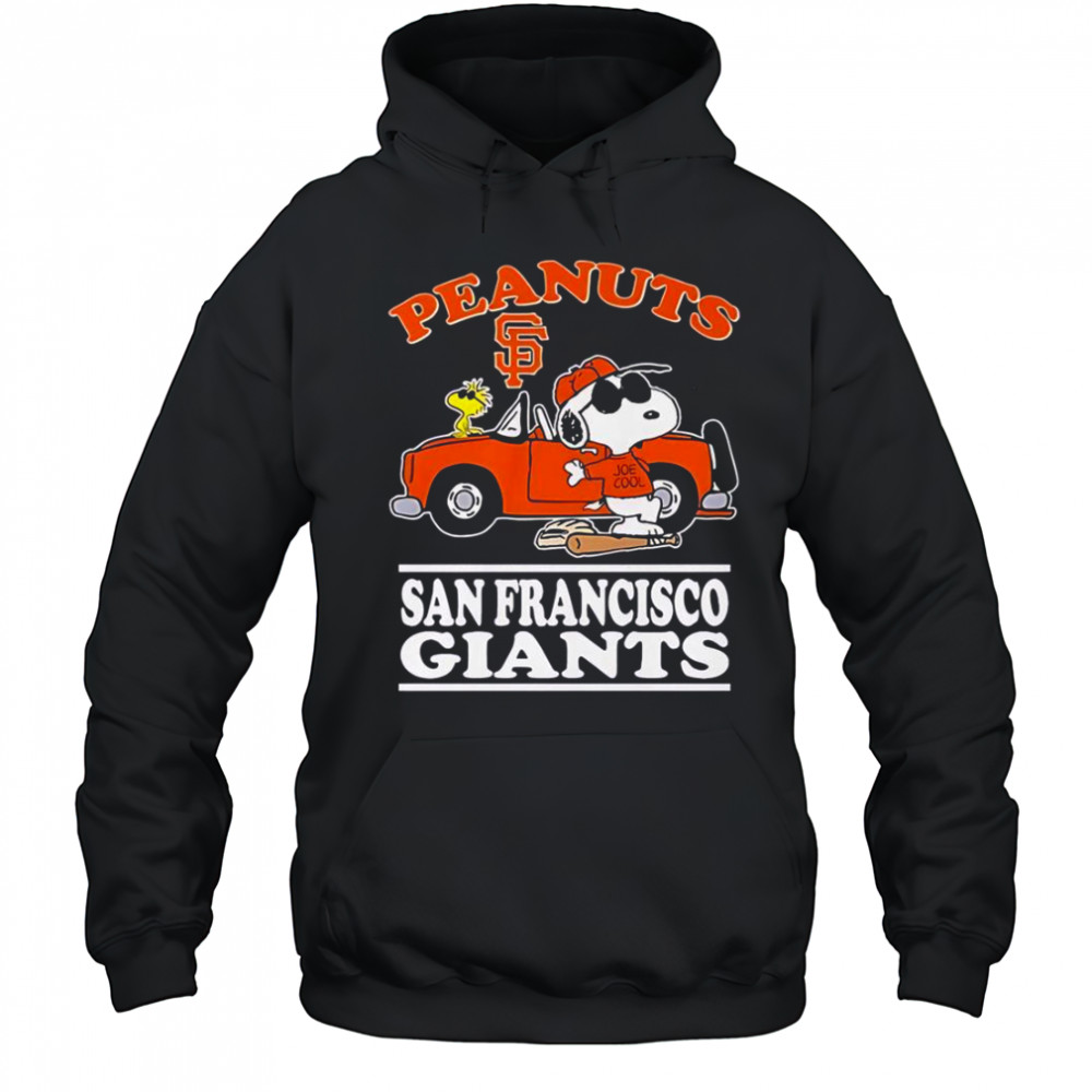 Snoopy And Woodstock The Peanuts X San Francisco Giants Joe Cool T-Shirt Hoodie