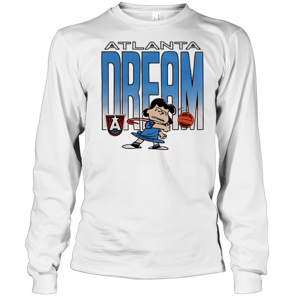 Snoopy Peanuts Lucy x Atlanta Dream basketball shirt Long Sleeved