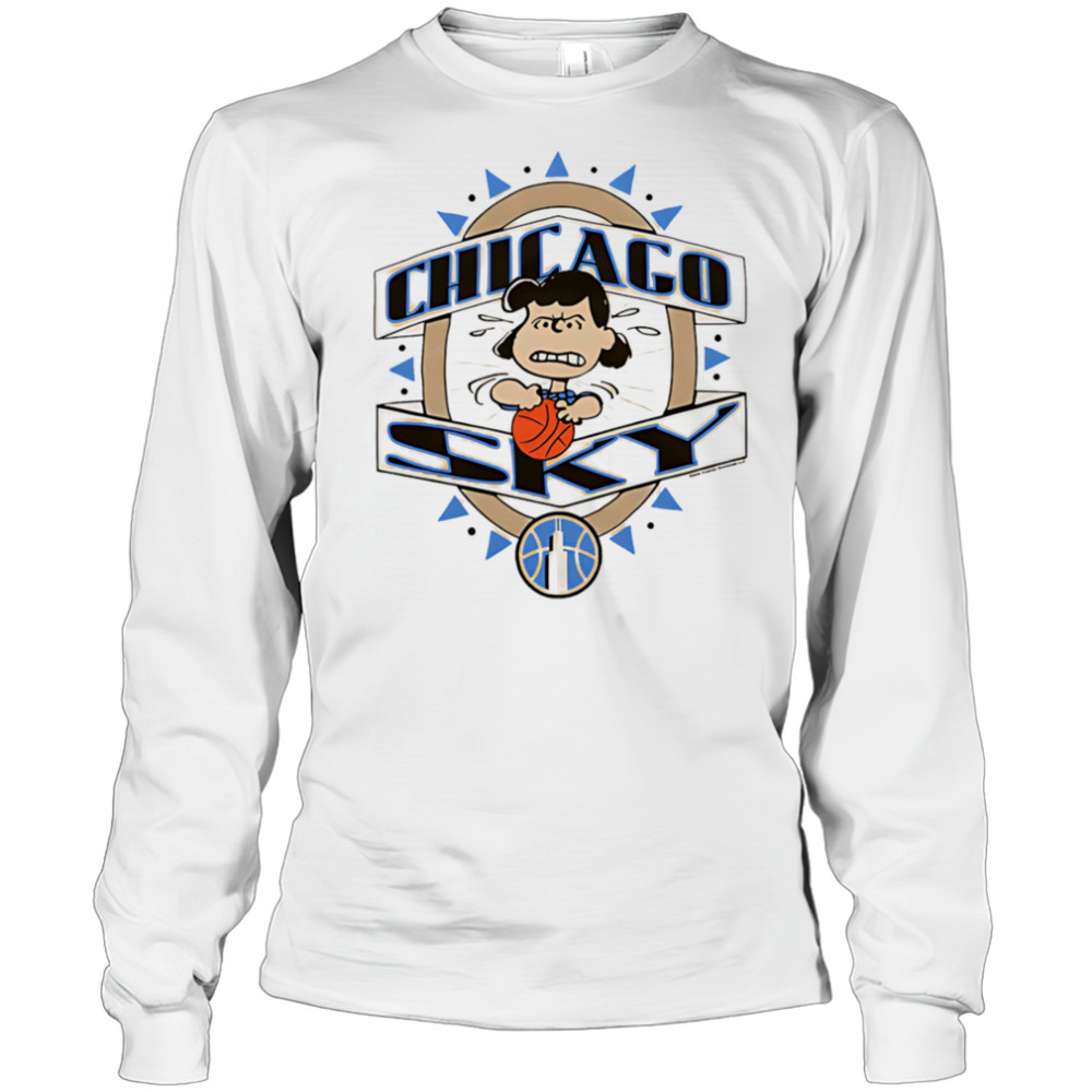 Snoopy Peanuts Lucy x Chicago Sky basketball shirt Long Sleeved