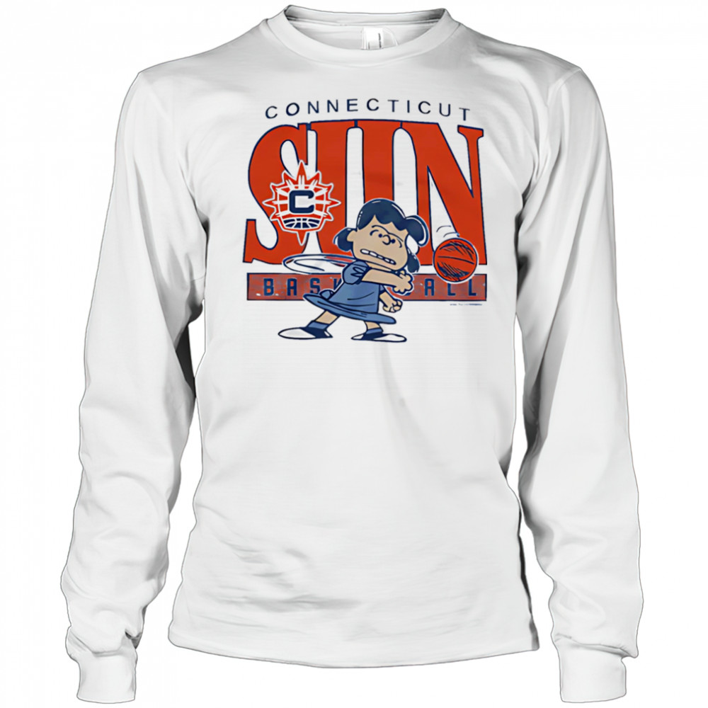 Snoopy Peanuts Lucy x Connecticut Sun basketball shirt Long Sleeved