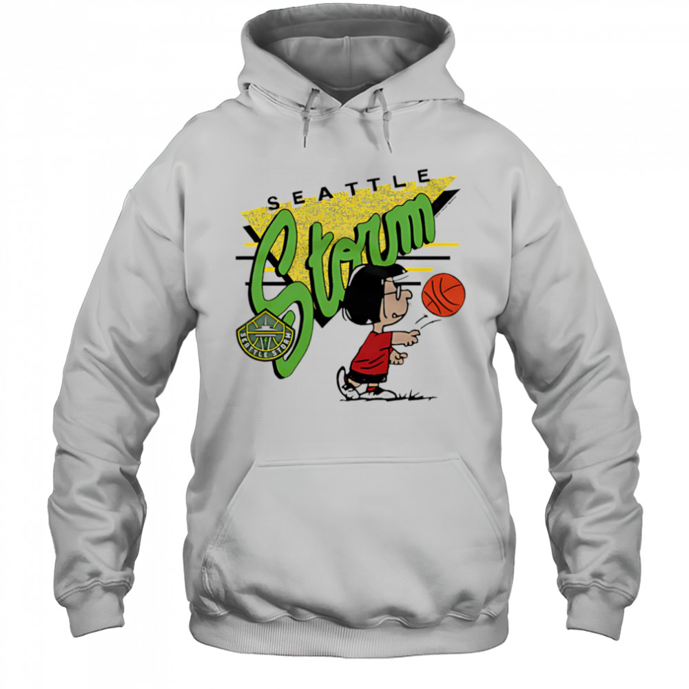 Snoopy Peanuts Marcie x Seattle Storm basketball shirt Hoodie