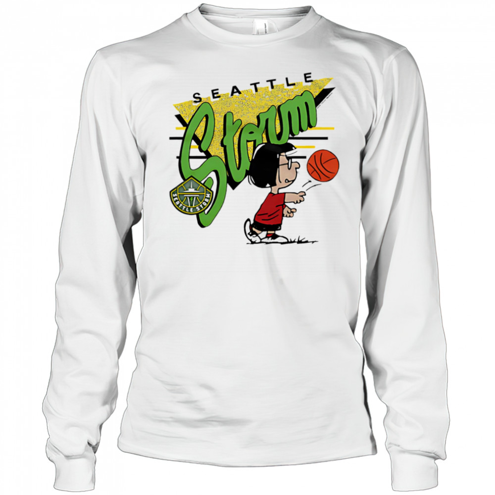 Snoopy Peanuts Marcie x Seattle Storm basketball shirt Long Sleeved