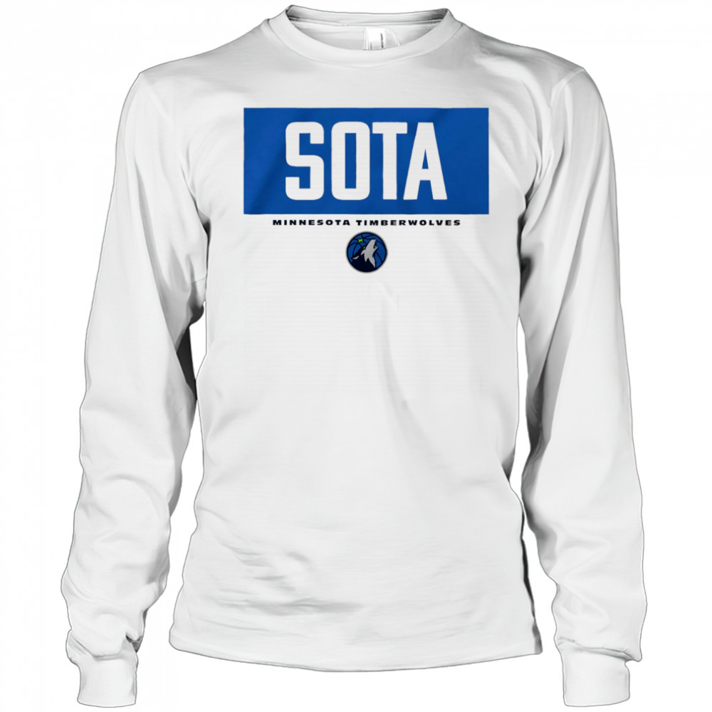 Sota Minnesota Timberwolves NBA Basketball logo shirt Long Sleeved