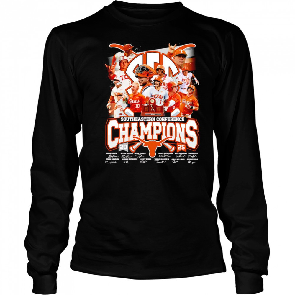 Southeastern Conference Champions 2025 Texas Longhorns shirt Long Sleeved