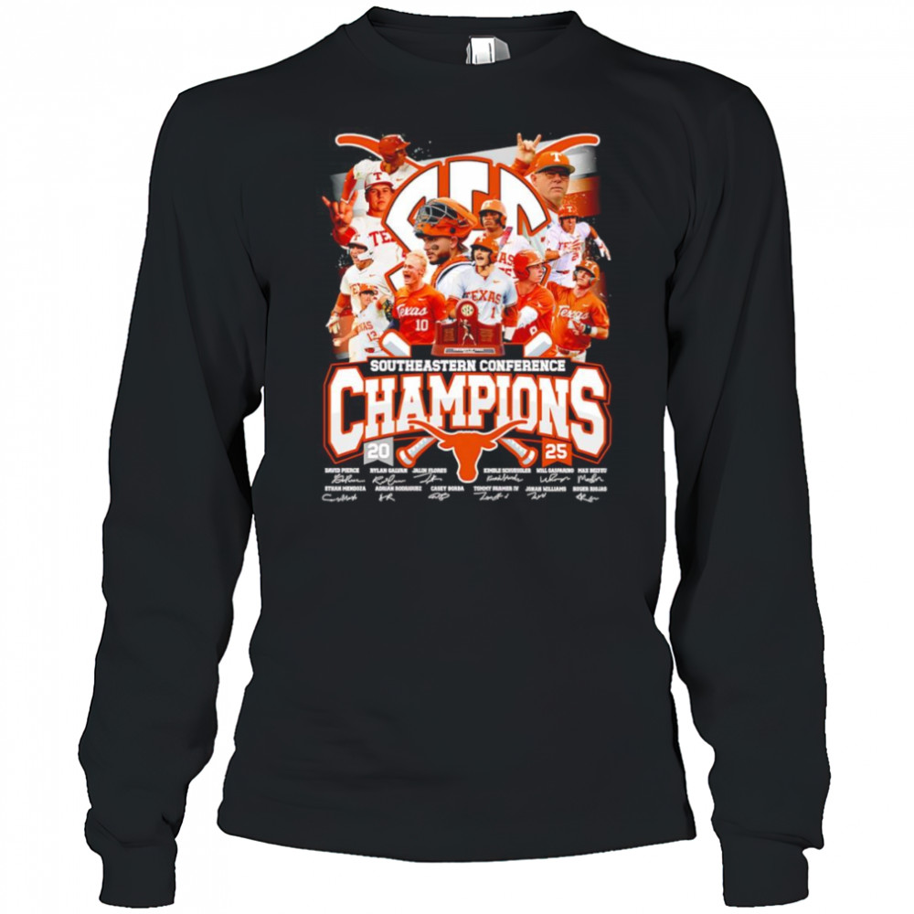 Southeastern Conference Champions 2025 Texas Longhorns shirt Long Sleeved